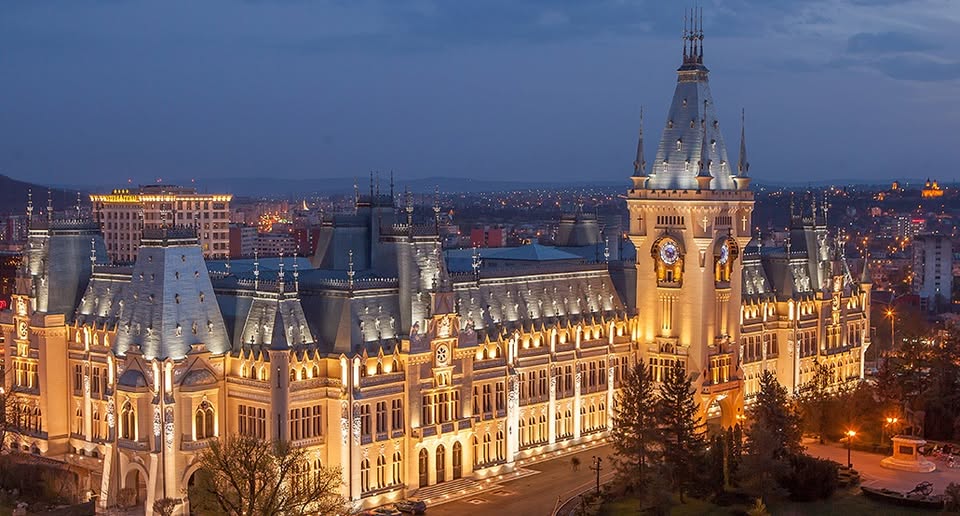 Palatul Culturii din Iași, fotografie publicată de instituție pe canalul oficial